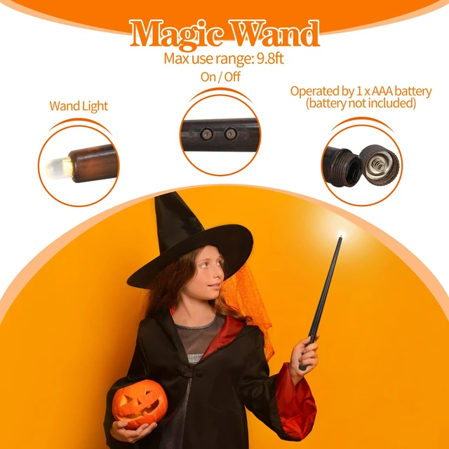 Alt view image 6 of 6 - 12pcs 10in Floating Jack-O-Lanterns | with Wand Remote and 24pcs LED Tea Lights for Decor