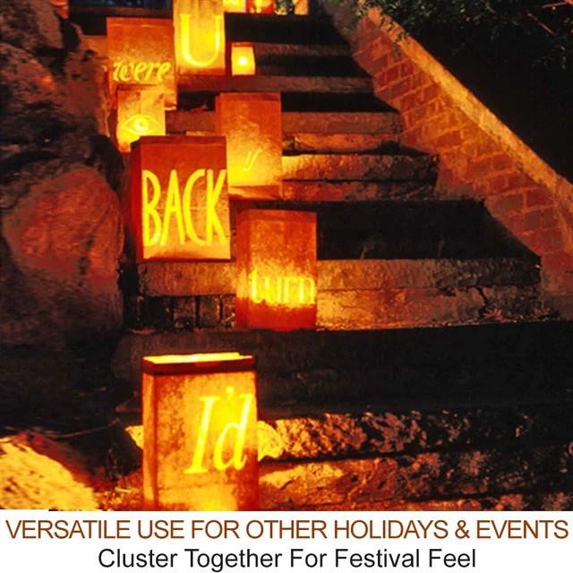 Alt view image 5 of 6 - 2-Pack Halloween Pumpkin Lights with Remote/Timer - Orange Pumpkin Lights LED Battery Operated Halloween Decor - Jack-O-Lantern Outdoor Decorations