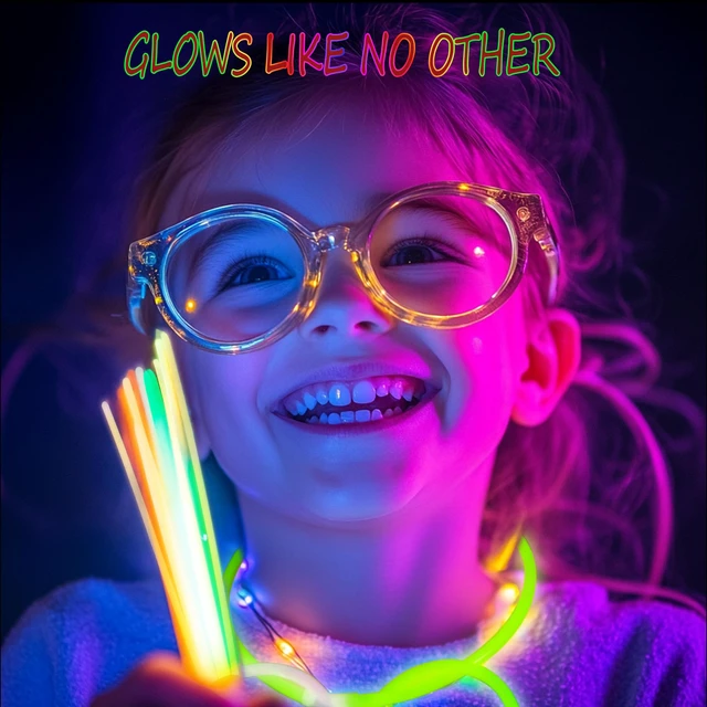 Alt view image 2 of 7 - 300 Ultra Glow sticks bulk party pack8" Neon Glowsticks Easter Party FavorsGlow sticks for kidsHalloween Glow in the Dark Party Supplies PackWith Bracelets and Necklaces