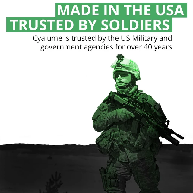 Alt view image 5 of 7 - Glow Sticks Military Grade Lightstick - Premium Green 6 SnapLight Emergency Chemical Light Stick with 12 Hour Duration , 10 Pack