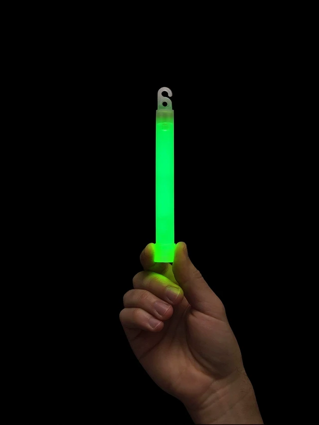 Alt view image 7 of 7 - Glow Sticks Military Grade Lightstick - Premium Green 6 SnapLight Emergency Chemical Light Stick with 12 Hour Duration , 10 Pack