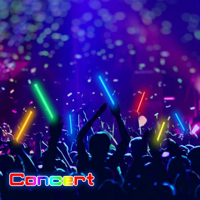 Alt view image 7 of 7 - 5 Pcs 14 Inch Glow Sticks Jumbo, Colorful | Gaint Big Glow Sticks for Camping, Parties, Halloween, Emergency, New Year Celebrations, Safe for Outdoor Events