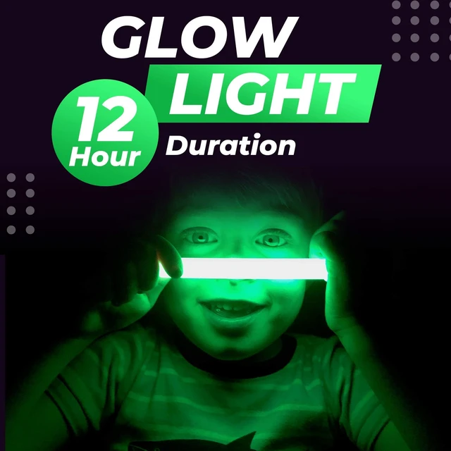 Alt view image 2 of 6 - 12 PCS Ultra Bright 6 Inch Glow Sticks - Emergency Bright Chem Glow Sticks with 12 Hour Duration - Camping, Hiking Glow Stick Lights - Parties and Activities - Blackout Or Storm Ready Indoor Outdoor