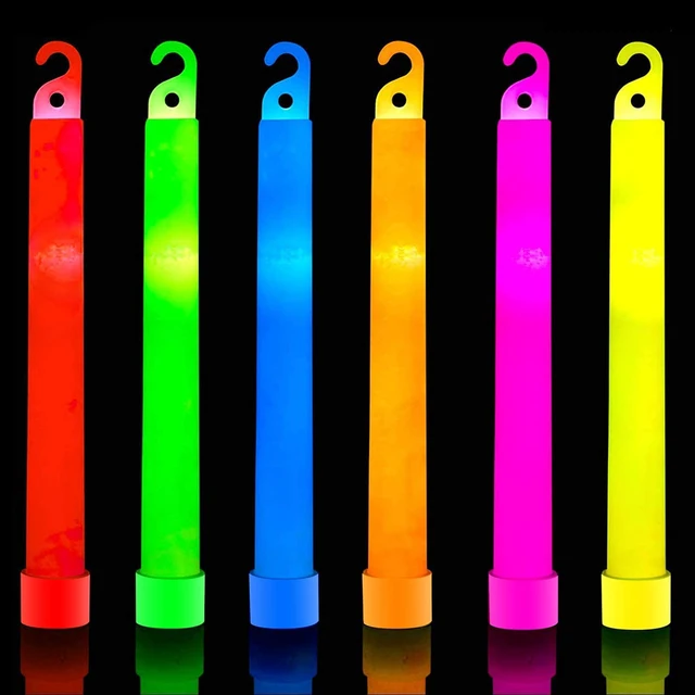 Alt view image 6 of 6 - 12 PCS Ultra Bright 6 Inch Glow Sticks - Emergency Bright Chem Glow Sticks with 12 Hour Duration - Camping, Hiking Glow Stick Lights - Parties and Activities - Blackout Or Storm Ready Indoor Outdoor