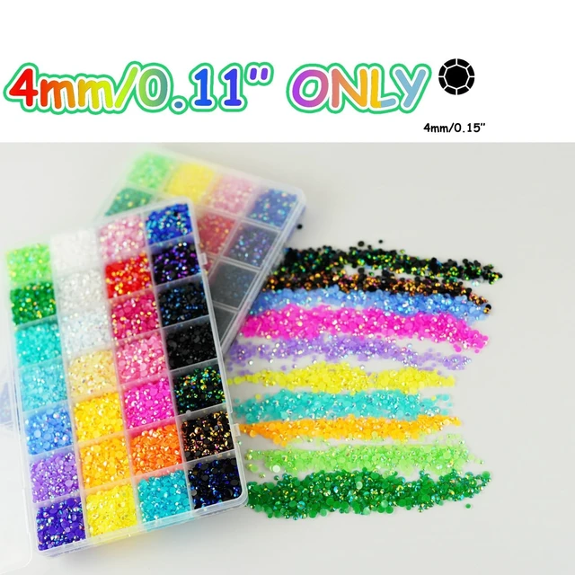 Alt view image 2 of 7 - 22000pcs Resin Rhinestones for Bedazzling Kit with B7000 for DIY Crafting | 28Colors Resin Rhinestones for Bedazzling Kit, 4mm SS16 Non-Hotfix Jelly AB Bedazzle Gem Beads with B7000 for DIY Crafting