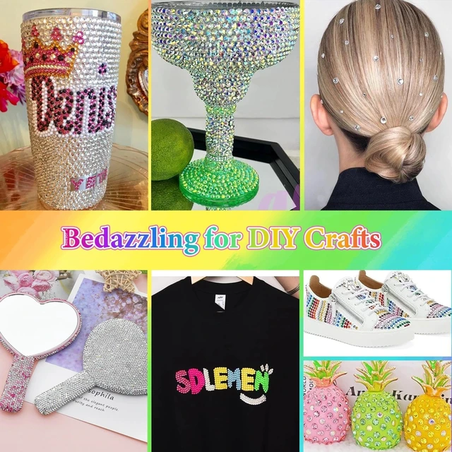 Alt view image 7 of 7 - 32000Pcs Rhinestones Bedazzling Kit with Tools, Color Resin Rhinestones | 3mm Flatback Resin Gems for Crafts, Bedazzling Kit, Bedazzler Kit for Clothing Shoes DIY Face Makeup Tumblers