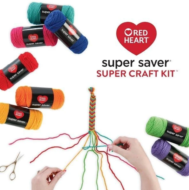 Alt view image 3 of 7 - Craft Kit, Yarn for Crocheting and Knitting | #4 Medium Worsted Weight 100% Acrylic Yarn Kit for Amigurumi Projects, 12 Colors, 93 yards, 50g/1.7oz