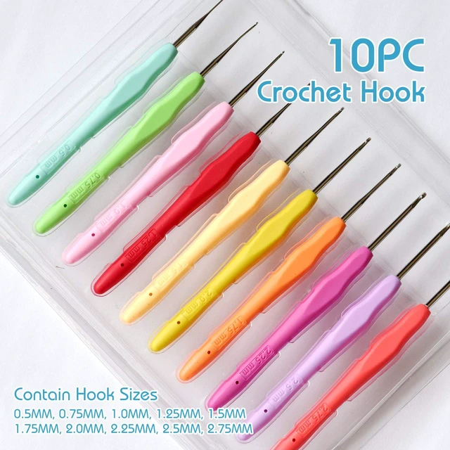Alt view image 5 of 6 - 16 Colors Crochet Thread Craft Yarn Knitting kit and Crochet kit | Includes Crochet Hooks, Weaving Needles, Locking Stitch Markers All Tool Need Perfect Beginner Kit