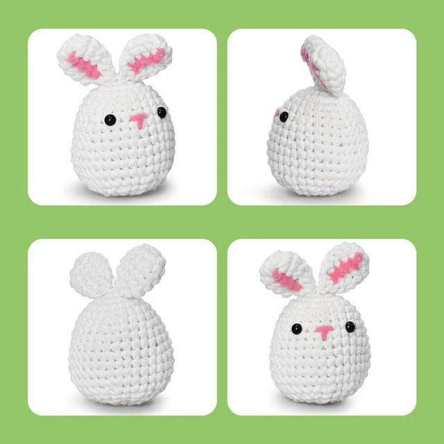 Alt view image 5 of 7 - Crochet Kit for Beginners, Crochet Kit for Adults Easy Arts Crochet Animals Crafts, Knitting Kit Crochet Kits Women Men with Step-by-Step Video Guides Crochet Gifts, Penguin Bee Bunny