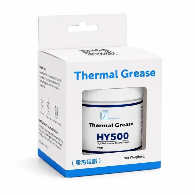 Main image of HY500-100g CPU Thermal Heatsink Grease Paste Compound Thermal Conductivity: >1.93W/m-k Carbon Based High Performance for CPU PC GPU -100 Grams