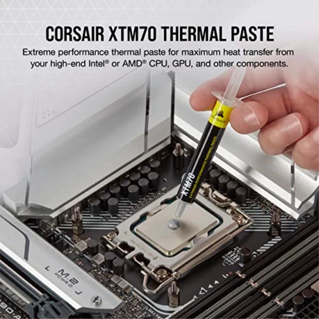 Alt view image 2 of 6 - XTM70 Extreme Performance Thermal Paste, 3g for Intel & AMD Processors up to 250W+ TDP - Low Viscosity, Easy Application, Three Included Cleaning Wipes and Applicator Kit for Desktop
