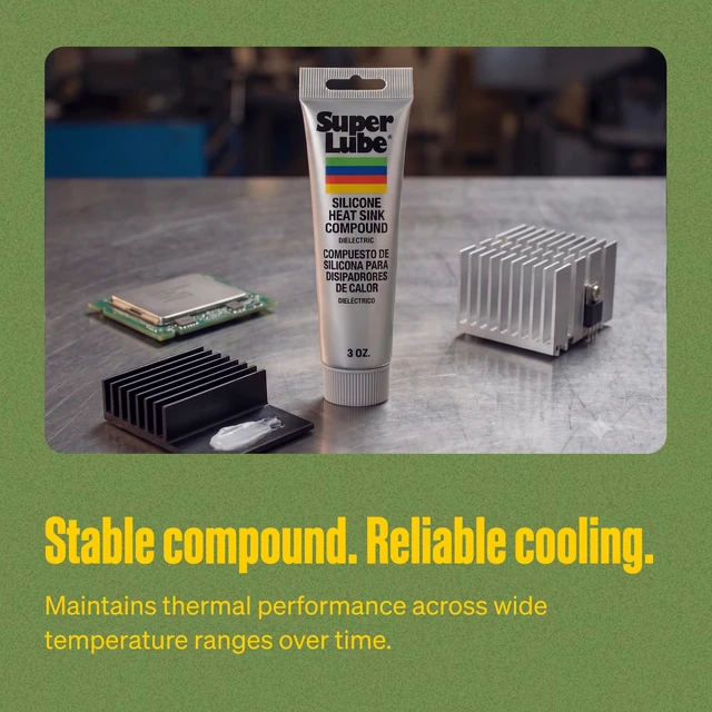 Alt view image 4 of 7 - Silicone Heat Sink Compound - Thermally Conductive for Heat Transfer - High Dielectric Strength Thermal Compound - Ideal for Electrical Devices & Components - White - Tube - 3 oz (98003)