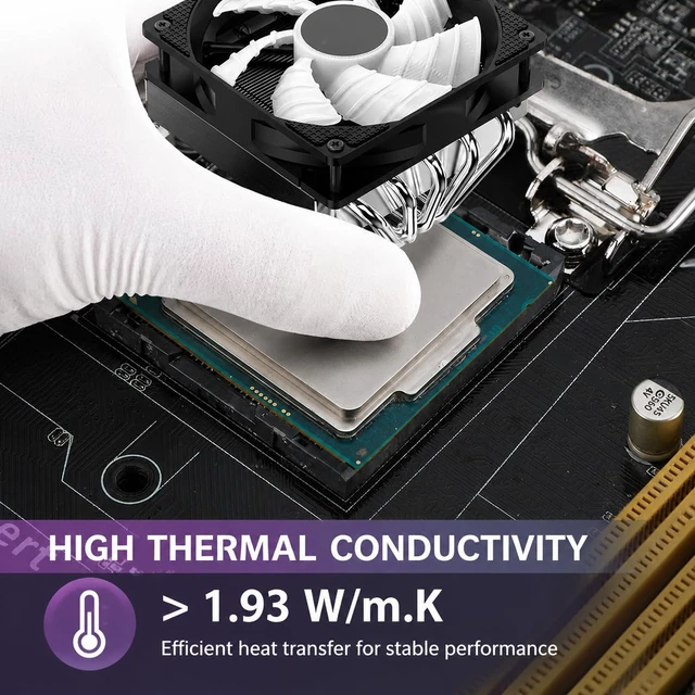 Alt view image 5 of 6 - HY510-50PCS(1PCS-1g) CPU Thermal heatsink Paste Silicone Grease Compound Carbon Based High Performance Non-Conductive for pc CPU gpu PS4 50 Gram
