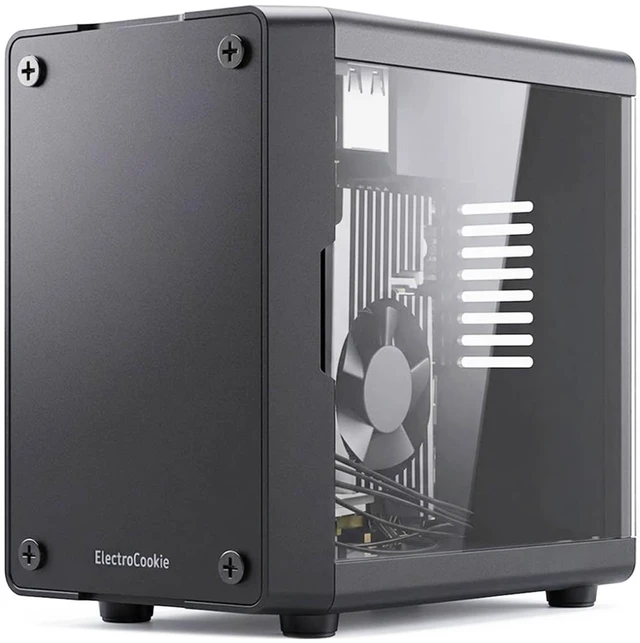Main image of Mini Tower Case for Raspberry Pi 4 with PWM Fan and Side GPIO Access Door