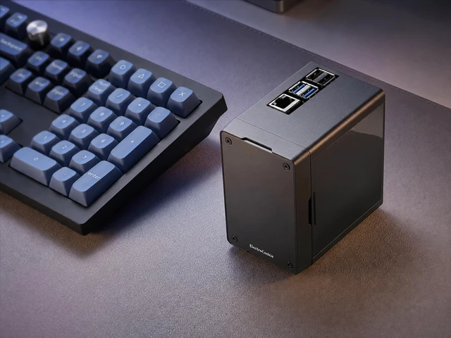 Alt view image 5 of 7 - Mini Tower Case for Raspberry Pi 4 with PWM Fan and Side GPIO Access Door