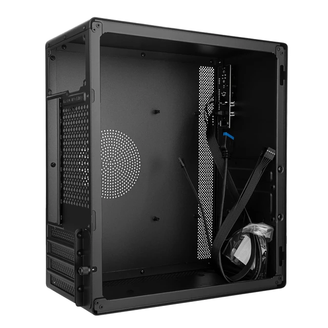 Alt view image 4 of 5 - Micro ATX Case, Mini PC ITX Desktop Computer Case MATX Case Support Micro ATX/ITX Mini PC case with USB3.0, Support 3.5'' HDD