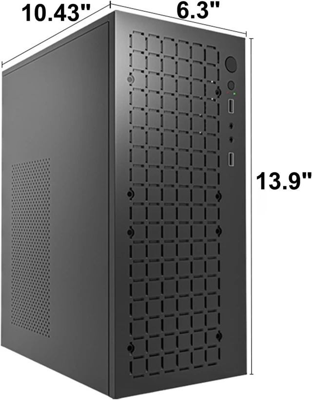 Alt view image 2 of 7 - V600 High Airflow Micro ATX PC Case - Supports MATX, Mini - ITX - with USB3.0, 3.5" HDD Compatibility - Ideal for Gaming (Black)