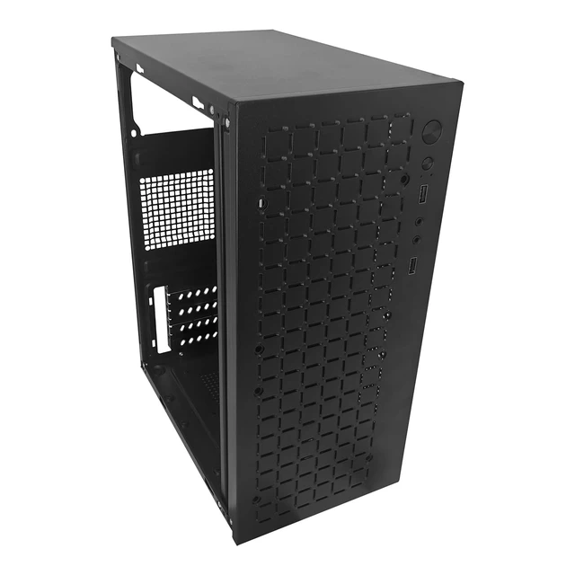 Alt view image 7 of 7 - V600 High Airflow Micro ATX PC Case - Supports MATX, Mini - ITX - with USB3.0, 3.5" HDD Compatibility - Ideal for Gaming (Black)
