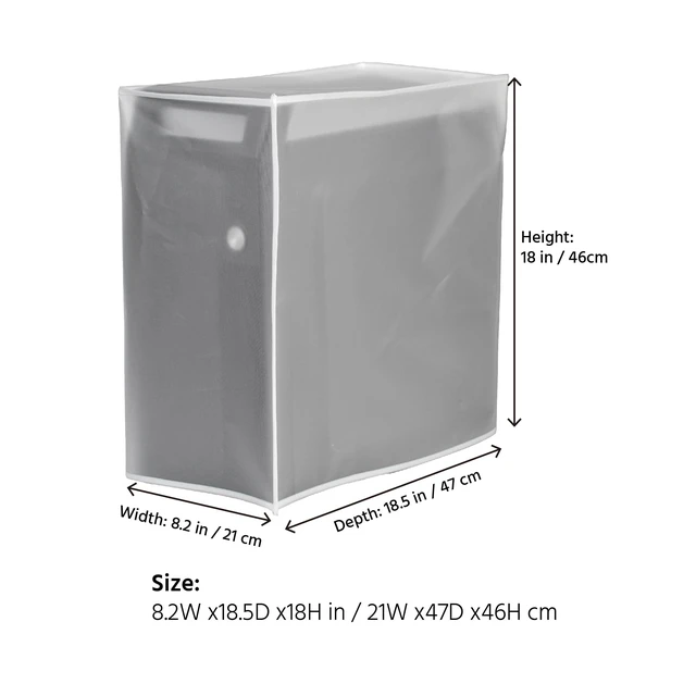 Alt view image 2 of 7 - CPU Dust Cover Lightweight Waterproof Protective Case for CPU Computer Desktop Gaming PC Mid -9W x19D x18H in