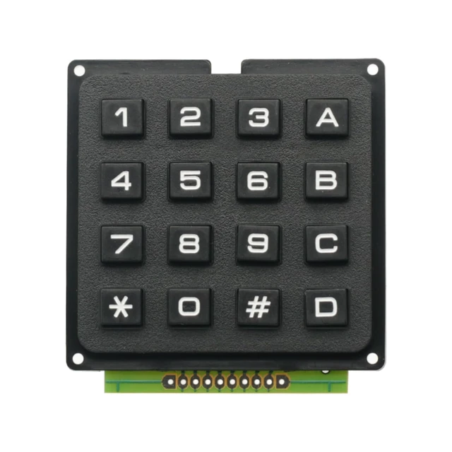 Alt view image 4 of 5 - 2PCS 4 x 4 Matrix Array 16 Keys 4 * 4 Switch Keypad Matrix Keyboard Module for Arduino keypad