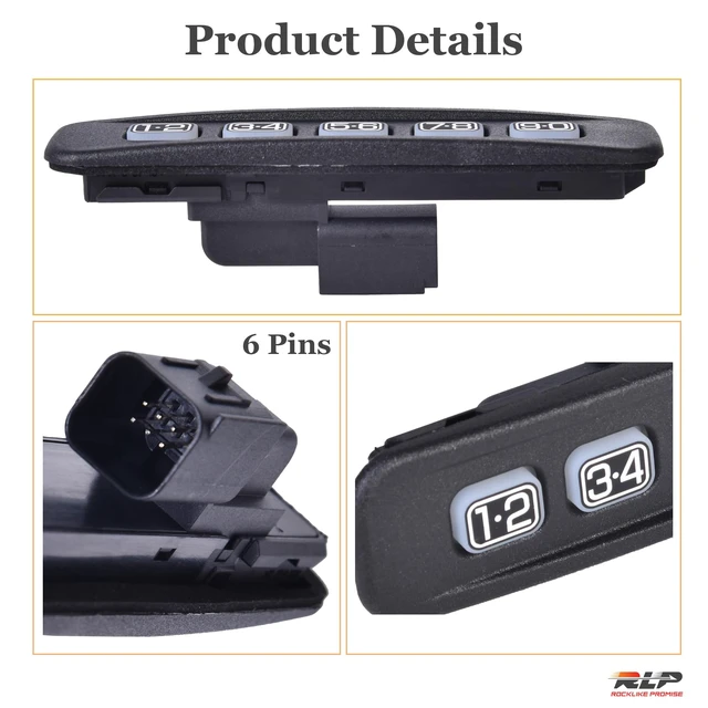 Alt view image 3 of 6 - 8L8Z-14A626-AA Keyless Entry Keypad Driver Side Lock Pad | Fit for 2001-2012 Ford Escape, F250/F350/F450/F550 Super Duty, Lincoln LS, Mercury Mariner, Replaces 7L8Z-14A626-AA