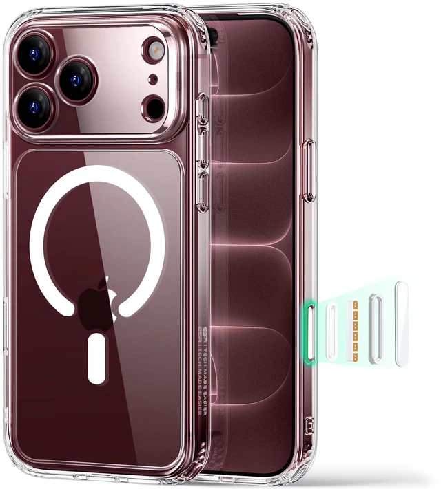 Main image of Classic Hybrid for iPhone 18 Pro/17 Pro Case, Clear | Long-Lasting Anti-Yellowing, Ultra-Thin, Compatible with MagSafe, 3X Military-Grade Protection, Camera Control