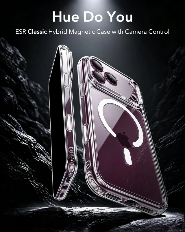 Alt view image 2 of 7 - Classic Hybrid for iPhone 18 Pro/17 Pro Case, Clear | Long-Lasting Anti-Yellowing, Ultra-Thin, Compatible with MagSafe, 3X Military-Grade Protection, Camera Control