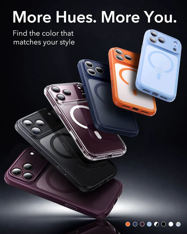 Alt view image 7 of 7 - Classic Hybrid for iPhone 18 Pro/17 Pro Case, Clear | Long-Lasting Anti-Yellowing, Ultra-Thin, Compatible with MagSafe, 3X Military-Grade Protection, Camera Control