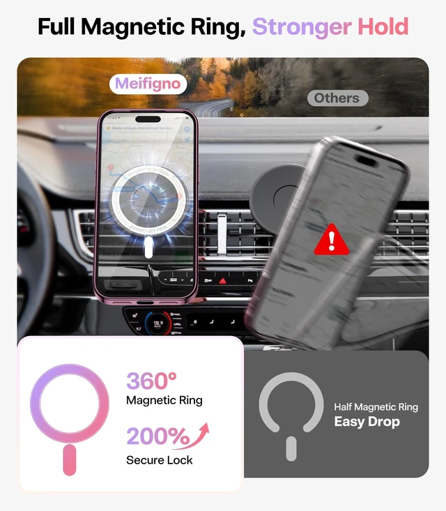 Alt view image 6 of 7 - for iPhone 18 Pro Case with 2X Tempered Glass, Burgundy | Compatible with Magsafe, Double Raised Camera Protection, with Glitter Card & Wrist Strap, Metallic-Plated Edge & Clear Back