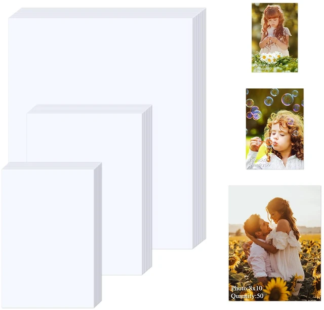 Main image of Photo Paper 4x6, 5x7, 8x10 inch, Glossy Photo Papers 150 Sheets, Inkjet Printer Photo Paper for Dye Ink, 200 GSM (50 Sheets of each size 4x6, 5x7, 8x10)