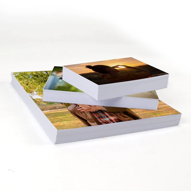 Alt view image 3 of 7 - Photo Paper 4x6, 5x7, 8x10 inch, Glossy Photo Papers 150 Sheets, Inkjet Printer Photo Paper for Dye Ink, 200 GSM (50 Sheets of each size 4x6, 5x7, 8x10)