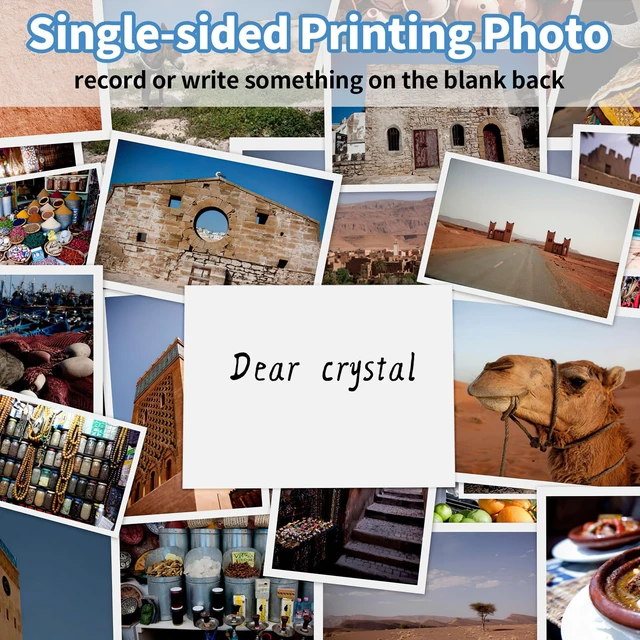 Alt view image 3 of 7 - Glossy Photo Paper, 60 Sheets Inkjet Photo Printer Paper | Instant Dry, 4×6 5×7 8.5×11 in, 180gsm/48lb, Blank Back, Reflective Finish, Advanced Cast Coating, DIY Chip Bag/Flyer/Card