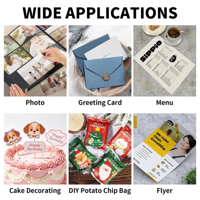 Alt view image 5 of 7 - Glossy Photo Paper 8.5 x 11, 37 Sheets Inkjet Printer Photo Paper | Quickdrying & Smudgeresistant; Vibrant Print Colors. Ideal for DIY Projects, Scrapbooking, and Brochures (200gsm/54lb)