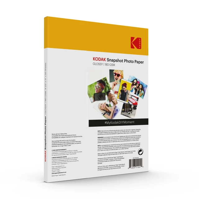 Alt view image 2 of 6 - Photo Paper Gloss 8.5 X 11 SNAPSHOT 50 count, 48lb-180 g/m 2-8.5MIL (41301)