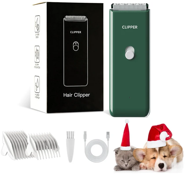 Main image of Professional Household Waterproof Low Noise Pet Hair Clippers Electric USB Rechargeable Painless Grooming Tools Hair Grooming Trimmer for Small Medium Dog Cat AP005 Green