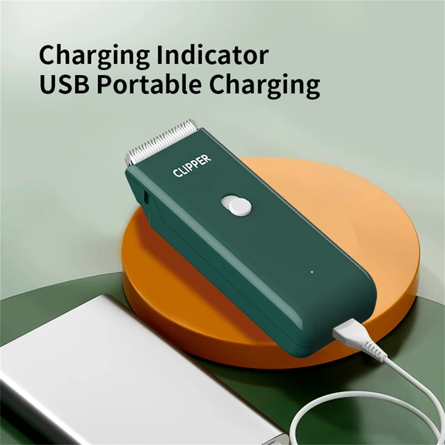 Alt view image 5 of 7 - Professional Household Waterproof Low Noise Pet Hair Clippers Electric USB Rechargeable Painless Grooming Tools Hair Grooming Trimmer for Small Medium Dog Cat AP005 Green