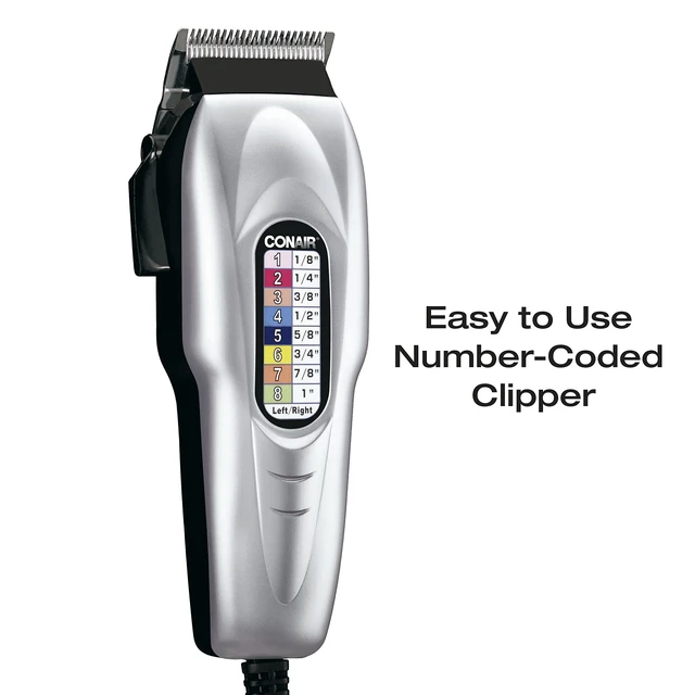Alt view image 3 of 7 - MAN Hair Clippers for Men, 20-Piece Number Cut Home Hair Cutting Kit
