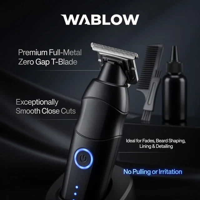 Alt view image 5 of 7 - Hair Clippers for Men,Professional Clippers for Men,beard trimmer for men Cordless Electric Hair Cutting Barber Clippers Rechargeable docking station Zinc Alloy Body Low Noise Guards for Mens (black)