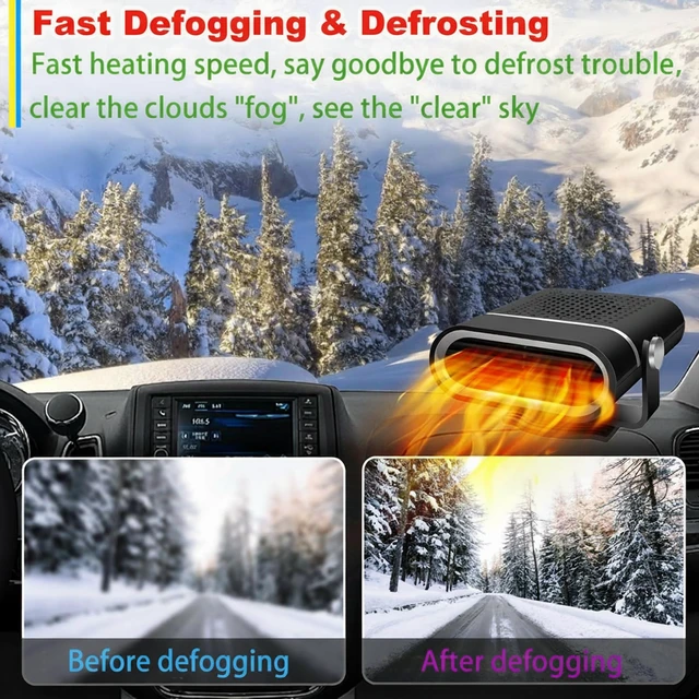Alt view image 3 of 7 - Car Heater, 12V 150W Portable Car Heater Plug in Cigarette Lighter Fast Heating Defrost Defogger
