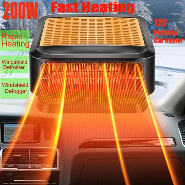 Alt view image 2 of 7 - Car Heater for Vehicle,12V 200W Portable Car Heater that Plugs into Cigarette Lighter,Defroster for Car Windshield,2 in 1 Heating & Cooling Fans,Defrost Defogger,Car Plug in Heaters for Car