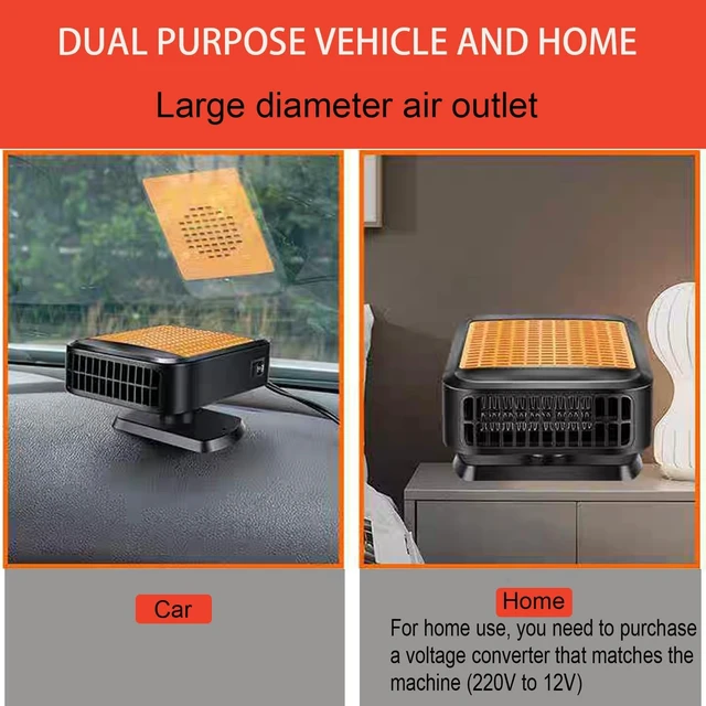 Alt view image 5 of 7 - Car Heater for Vehicle,12V 200W Portable Car Heater that Plugs into Cigarette Lighter,Defroster for Car Windshield,2 in 1 Heating & Cooling Fans,Defrost Defogger,Car Plug in Heaters for Car