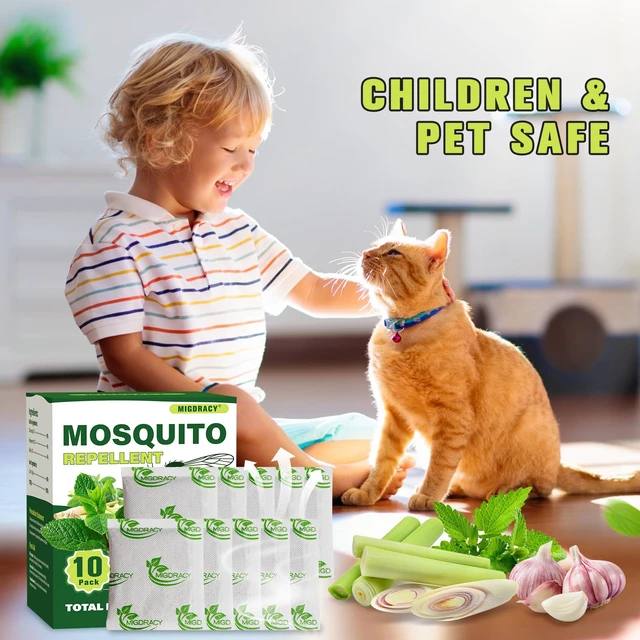 Alt view image 5 of 7 - Mosquito Repellent Pouches, 10Pcs Peppermint Oil to Repel Mosquito, Keep Mosquitoes Away from House, Patio, Camping, Car, Indoor and Outdoor Use