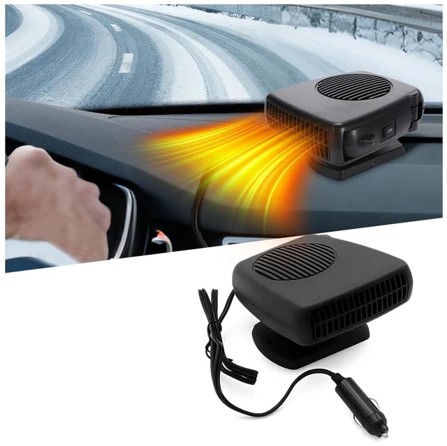 Main image of Car Heaters, 12V Portable Cigarette Lighter Vehicle Electronic Fan Heater, Fast Heating Automotive Windshield Cooling Defrost Defogger Accessories, Universal for Truck RV SUV