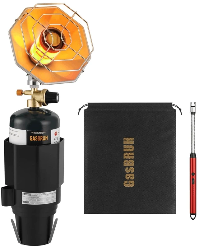 Main image of Golf Cart Heater with Cup Holder-Control Valve,6200BTU Portable Outdoor Propane Heater with Windproof USB Lighter, compatible for Most Golf Cart EZGO, Yamaha& Club Car (Fuel Not included)