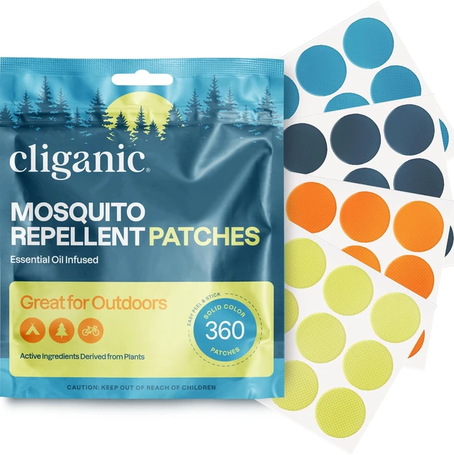 Main image of Mosquito Repellent Stickers for Kids & Adults, Bug Patches, 360 Pk | Natural, Plant-Based Essential Oil Infused, For Clothing, Gear, Outdoor Travel, Camping Essentials, Insect Repelling Garments