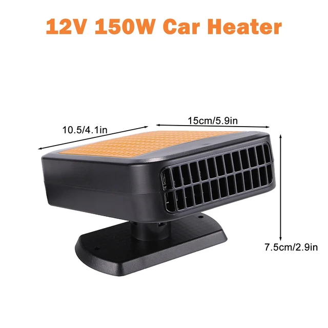 Alt view image 2 of 7 - 12V Car Heater for Vehicle 2-in-1 Portable Car Heater with 360°Rotation Defroster Windshield Heater That Plugs Into Cigarette Lighter for Vehicle SUV Trucks & RVs