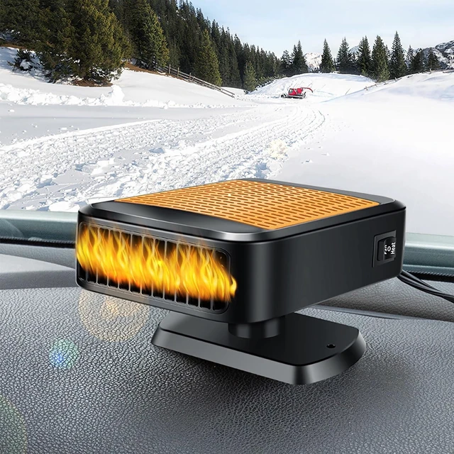 Main image of 12V Car Heater for Vehicle 2-in-1 Portable Car Heater with 360°Rotation Defroster Windshield Heater That Plugs Into Cigarette Lighter for Vehicle SUV Trucks & RVs