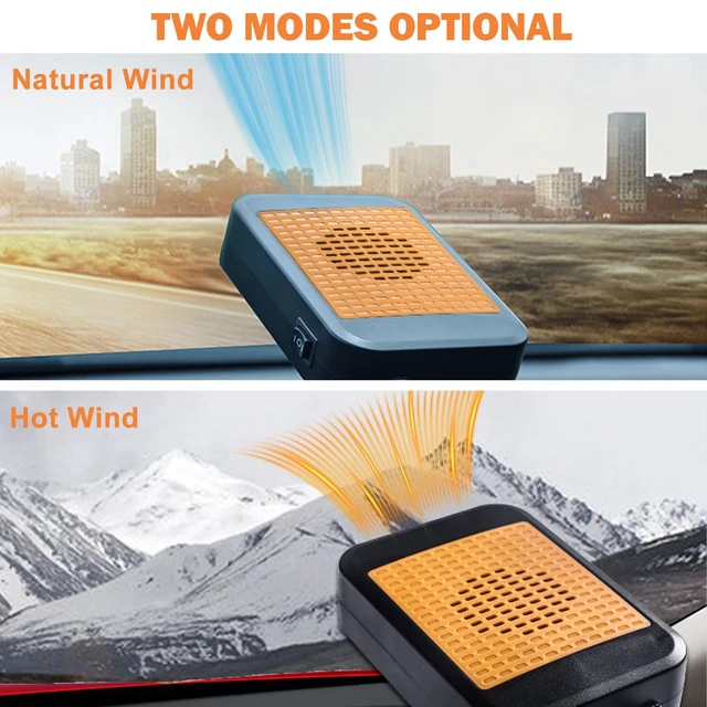 Alt view image 6 of 7 - 12V Car Heater for Vehicle 2-in-1 Portable Car Heater with 360°Rotation Defroster Windshield Heater That Plugs Into Cigarette Lighter for Vehicle SUV Trucks & RVs
