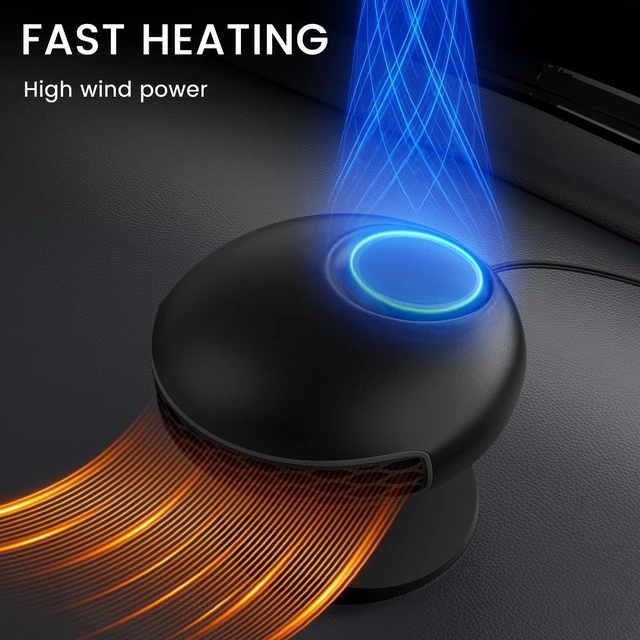 Alt view image 5 of 6 - 12V 150W Car Heater for Car Defroster Windshield Heater | Plug in Car Heater for Fast Heating Defrost Defog, Car Heaters for Vehicle, Plug Into Cigarette Lighter for Cars, SUV & RV