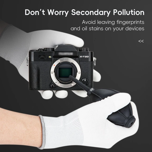 Alt view image 5 of 5 - Polyester Anti-Static Cleaning Gloves for Cleaning Camera Lens CCD CMOS Sensor or Other Precision Instruments with Free Size -2 Pair
